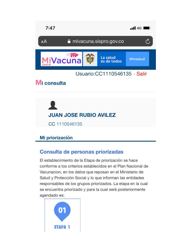 COMUNICADO A LA OPINIÓN PÚBLICA VACUNACIÓN 1 003 0